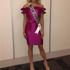 Purple Fernando Wong Cocktail Dress